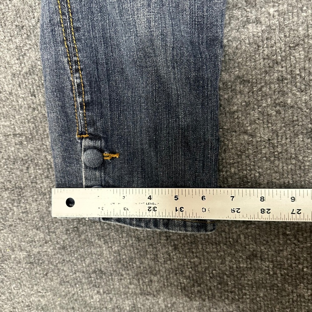 Younique Capri Jeans Womens Size 5 Blue Denim Low Rise Cropped Flap Pocket - Picture 4 of 8
